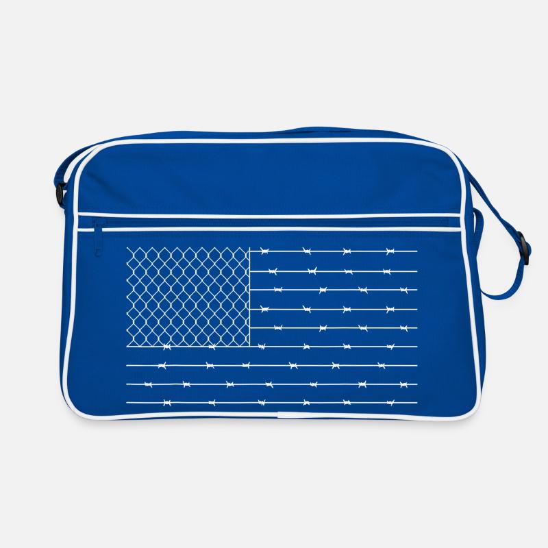 Minimalist Barbed Wire Pattern Retro Bag