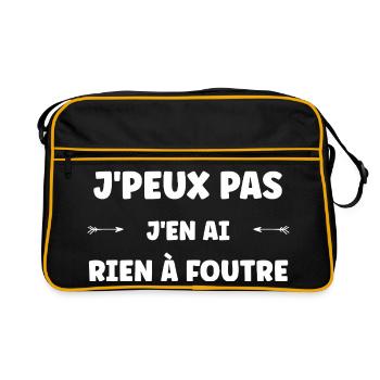 rien à foutre - Sac Retro - noir/or - Devant