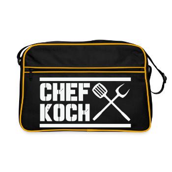 chef_koch - Retro Bag - black/gold - Front