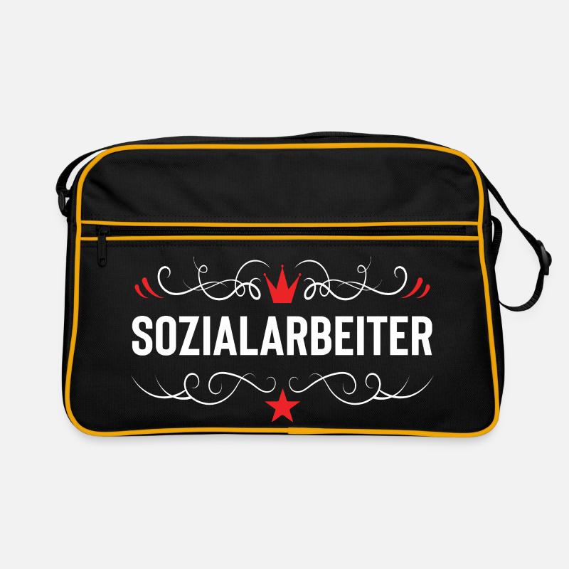Sozialarbeiter Beruf Retro Tasche