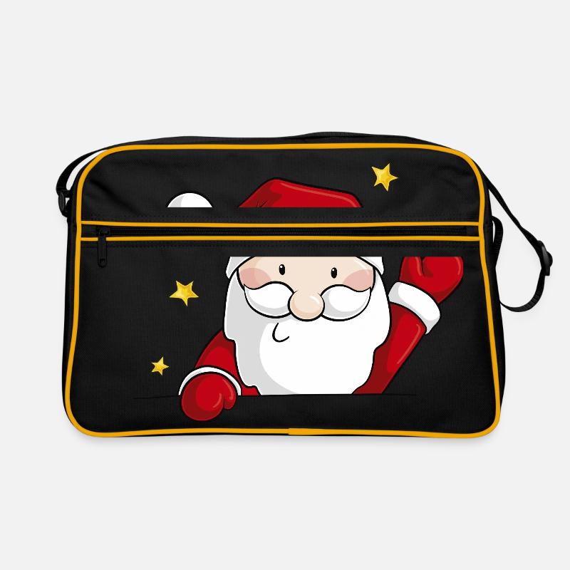 Comic Weihnachtsmann Retro Tasche