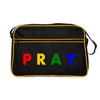 Pray - Retro Bag - black/gold - Front