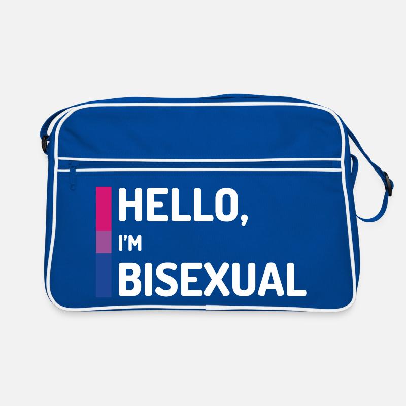 Hallo, ich bin bisexuell Retro Tasche