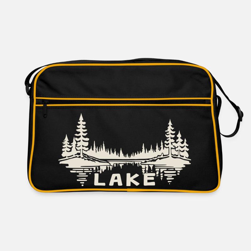Reflet du lac [Blanc] Sac Retro