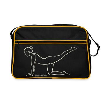 SOUL CONTOUR - Vyaghrasana - Retro Bag - black/gold - Front