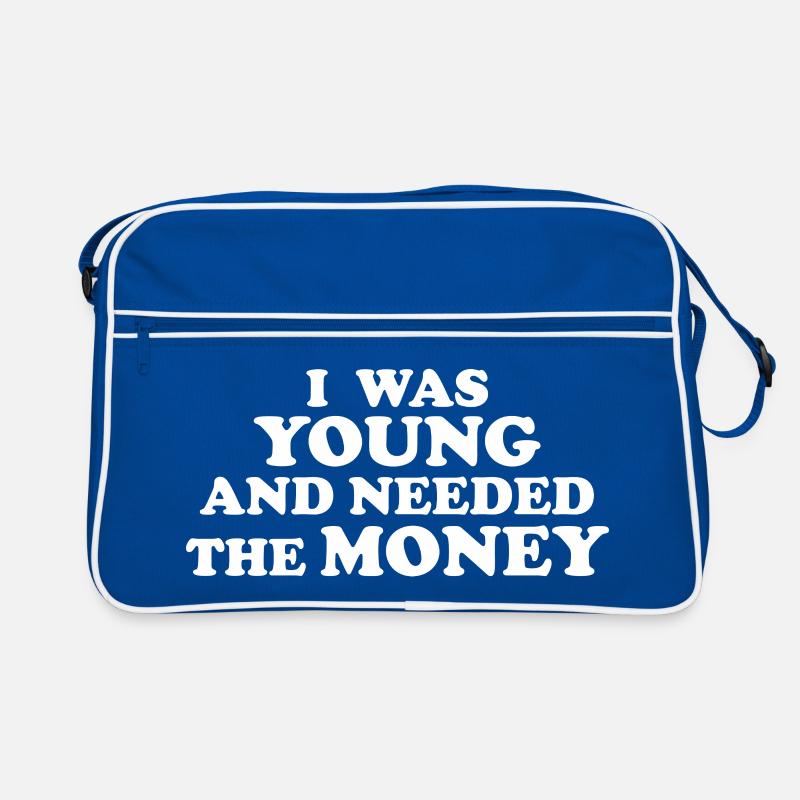 J’ÉTAIS JEUNE ET J’AVAIS BESOIN D’ARGENT blanco Sac Retro