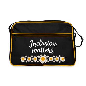 L’inclusion est importante avec un collier de fleurs - Sac Retro - noir/or - Devant