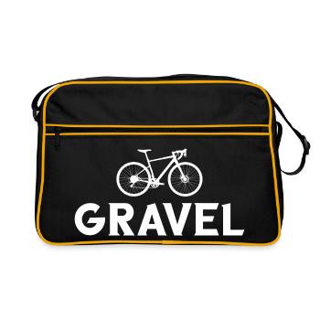 vélo de gravier cycliste cycliste cycliste - Sac Retro - noir/or - Devant