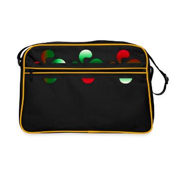 Croix Basque Lauburu - Sac Retro - noir/or - Devant
