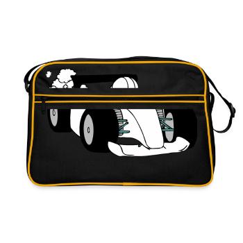 Formula Race car - Retro Bag - black/gold - Front
