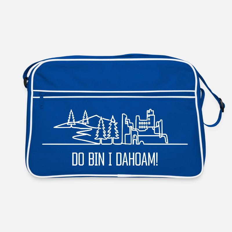 Dahoam - Baden proverb dialect Black Forest Retro Bag