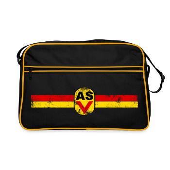 RDA - NVA - Armeesportverein - Retro usedlook - Sac Retro - noir/or - Devant