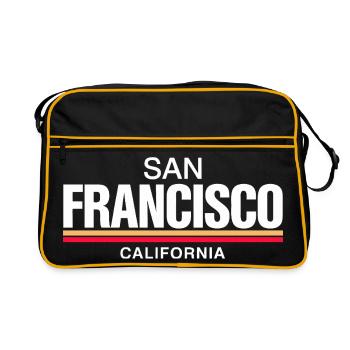 San Francisco California Retro - Retro Bag - black/gold - Front