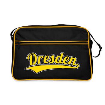 Dresde Allemagne Ville natale - Sac Retro - noir/or - Devant
