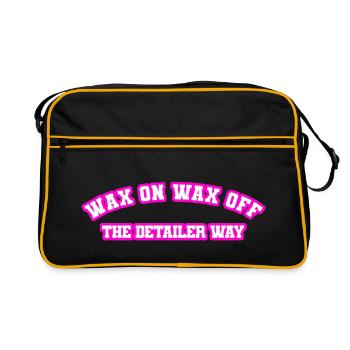 Wax On Wax Off The Detailer Way Car Lover - Retro Bag - black/gold - Front