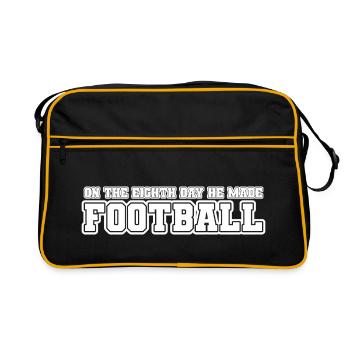 On the eighth day he made American Football - Retro Bag - black/gold - Front