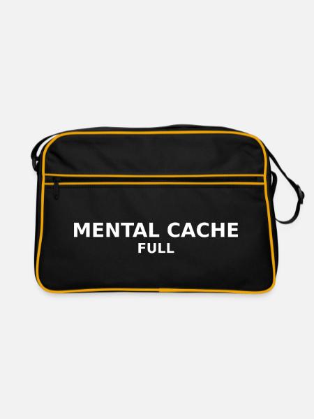 Mental Cache Full - Retro Tasche - Schwarz/Gold