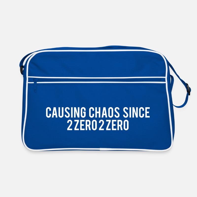 Causing Chaos Since 2020 Funny Saying Retro Bag