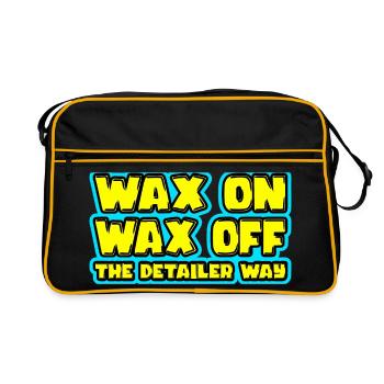 Wax On Wax Off The Detailer Way Car Lover - Retro Bag - black/gold - Front
