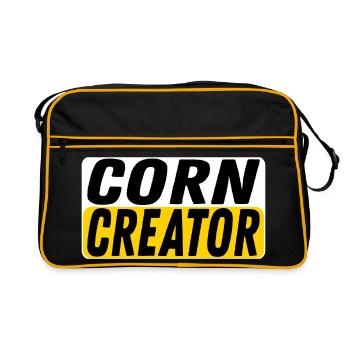 Créateur de maïs Cultivateur de maïs Fermier Agriculteurs - Sac Retro - noir/or - Devant