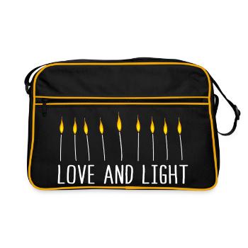 Hanukah Hanukkah Chanukkah - Retro Bag - black/gold - Front