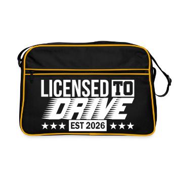 Driving License 2026 Driving Test Driving License Test - Retro Bag - black/gold - Front