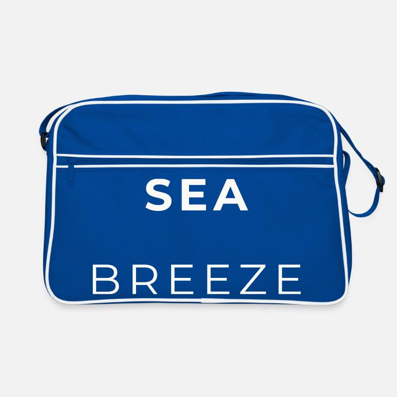 Breeze Navy Minimalist Typography Retro Bag