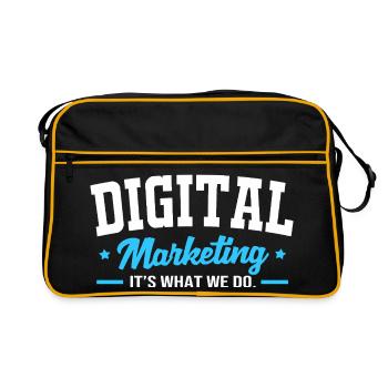 Digital Marketing Manager - Retro Bag - black/gold - Front