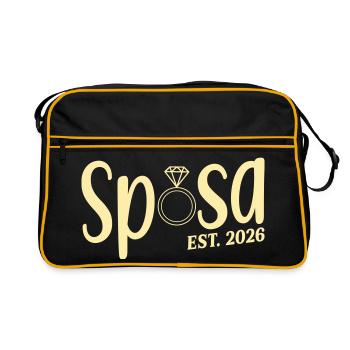 Mariée italienne 2026 - Sac Retro - noir/or - Devant