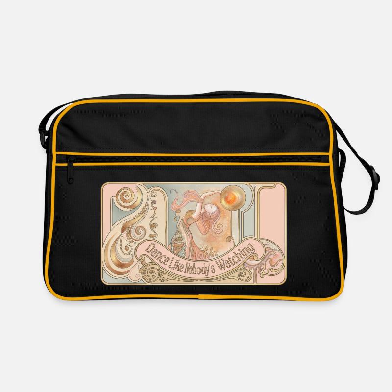 Danse comme si personne ne regardait - Sac Retro - noir/or