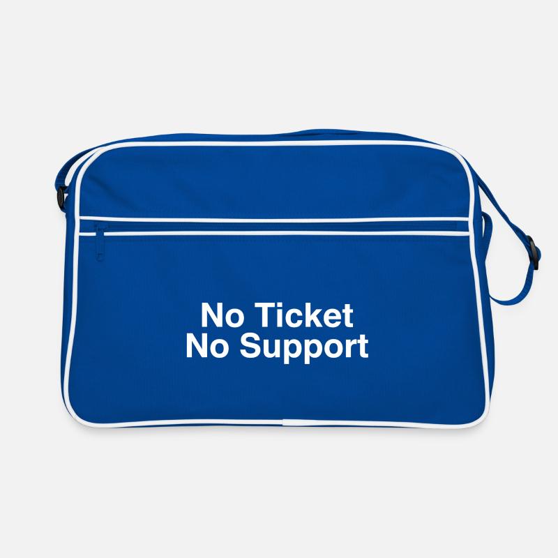 No Ticket No Support Informatiker IT Administrator Retro Tasche