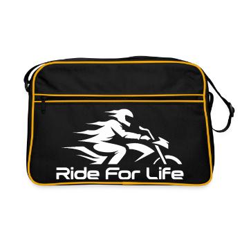Rider Moto Route Vie - Sac Retro - noir/or - Devant