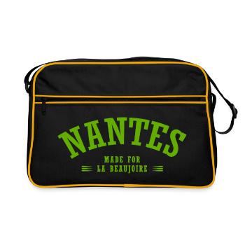Cadeau football supporter Nantes nantais nantais - Sac Retro - noir/or - Devant