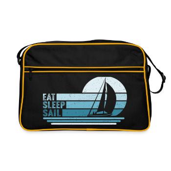Manger Dormir Naviguer - Sac Retro - noir/or - Devant