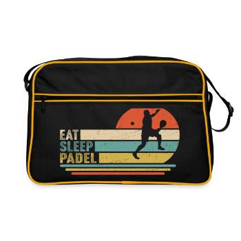 Manger Dormir Padel - Sac Retro - noir/or - Devant