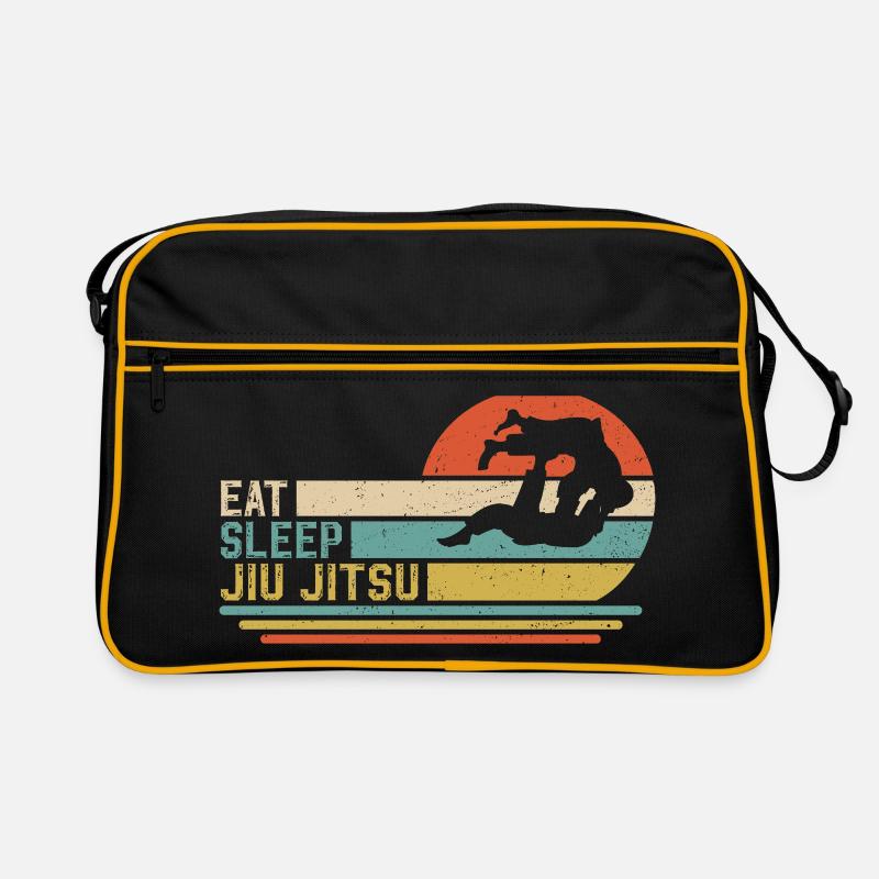 eat sleep jiu jitsu Retro Tasche