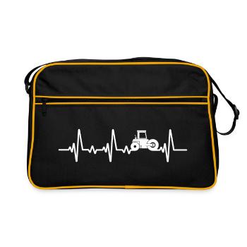 Roller Heartbeat Road Roller - Retro Bag - black/gold - Front