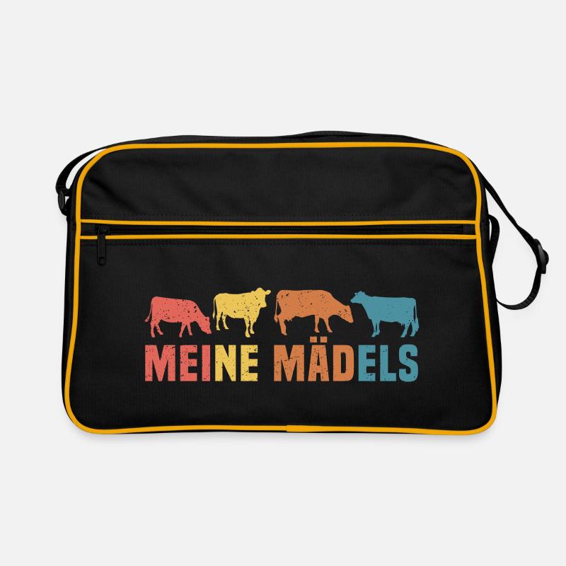 meine mädels Kühe Retro Tasche