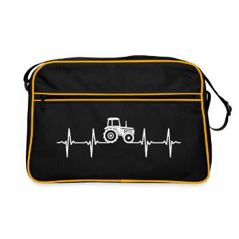 Farmer Tractor Heartbeat Farmer Tractor - Sac Retro - noir/or - Devant