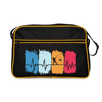 Pêche Fischer Retro Heartbeat pêcheur - Sac Retro - noir/or - Devant