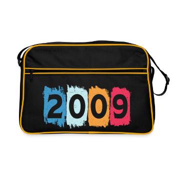 T-shirt rétro 2009 09 millésime 2009 - Sac Retro - noir/or - Devant