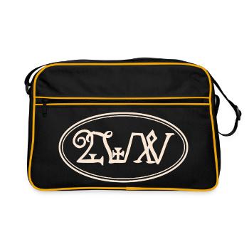 Conception de tarot ovale - Sac Retro - noir/or - Devant