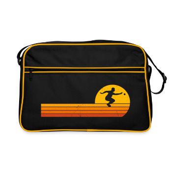 Pétanque Boule Sunrise Boccia Player - Sac Retro - noir/or - Devant