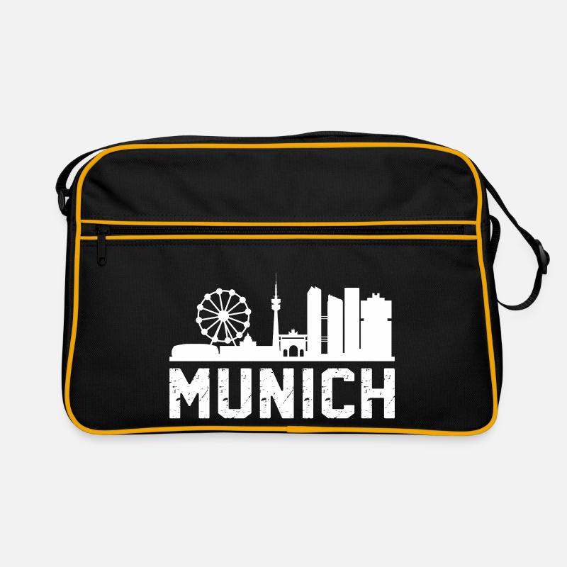 Munich Skyline Retro Tasche