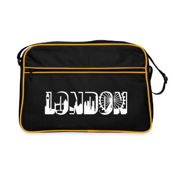 Londres - Sac Retro - noir/or - Devant