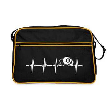 Billard Heartbeat Billard Billard - Sac Retro - noir/or - Devant