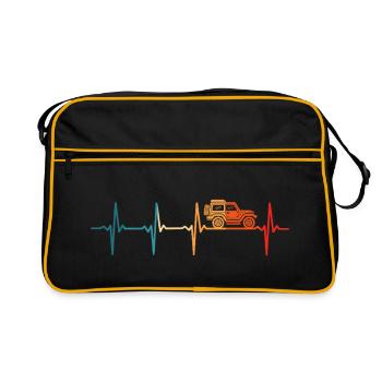 Geländewagen 4wd 4x4 Heartbeat AWD Offroad - Retro Tasche - Schwarz/Gold - Vorne