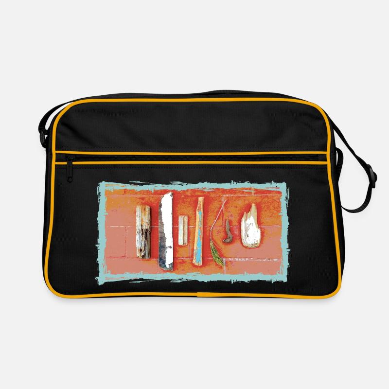 Rustikale Strandgutreihe Retro Tasche