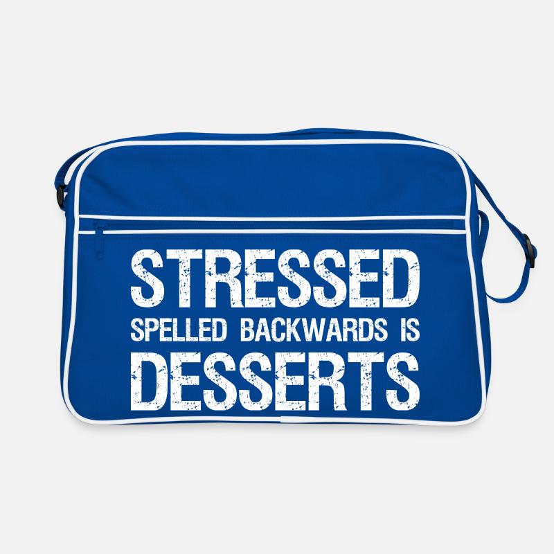 Stressé Épelé à l’envers est Desserts Sac Retro