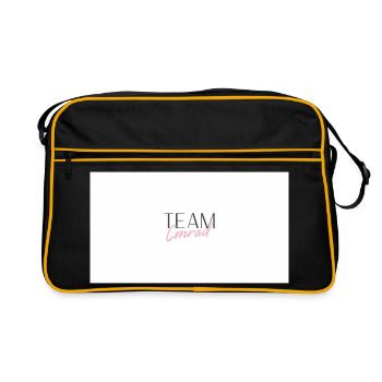 Team Conrad - Retro Bag - black/gold - Front